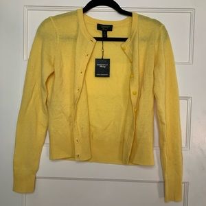 Cashmere Button Up Sweater